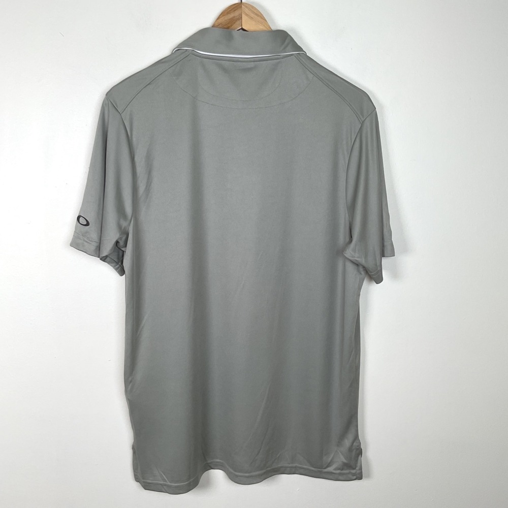 Oakley Divisional UV II Stone Gray Polo Shirt Mens Size S Short Sleeve - Picture 5 of 10